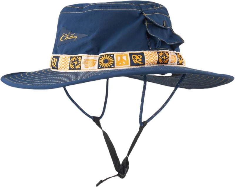 YWYLL Color-Blocked Fisherman Style Sun Hat for Outdoor Camping, Surfing & Vacations - Wide Brim, UV Protective, Anti-Slip - Image 1